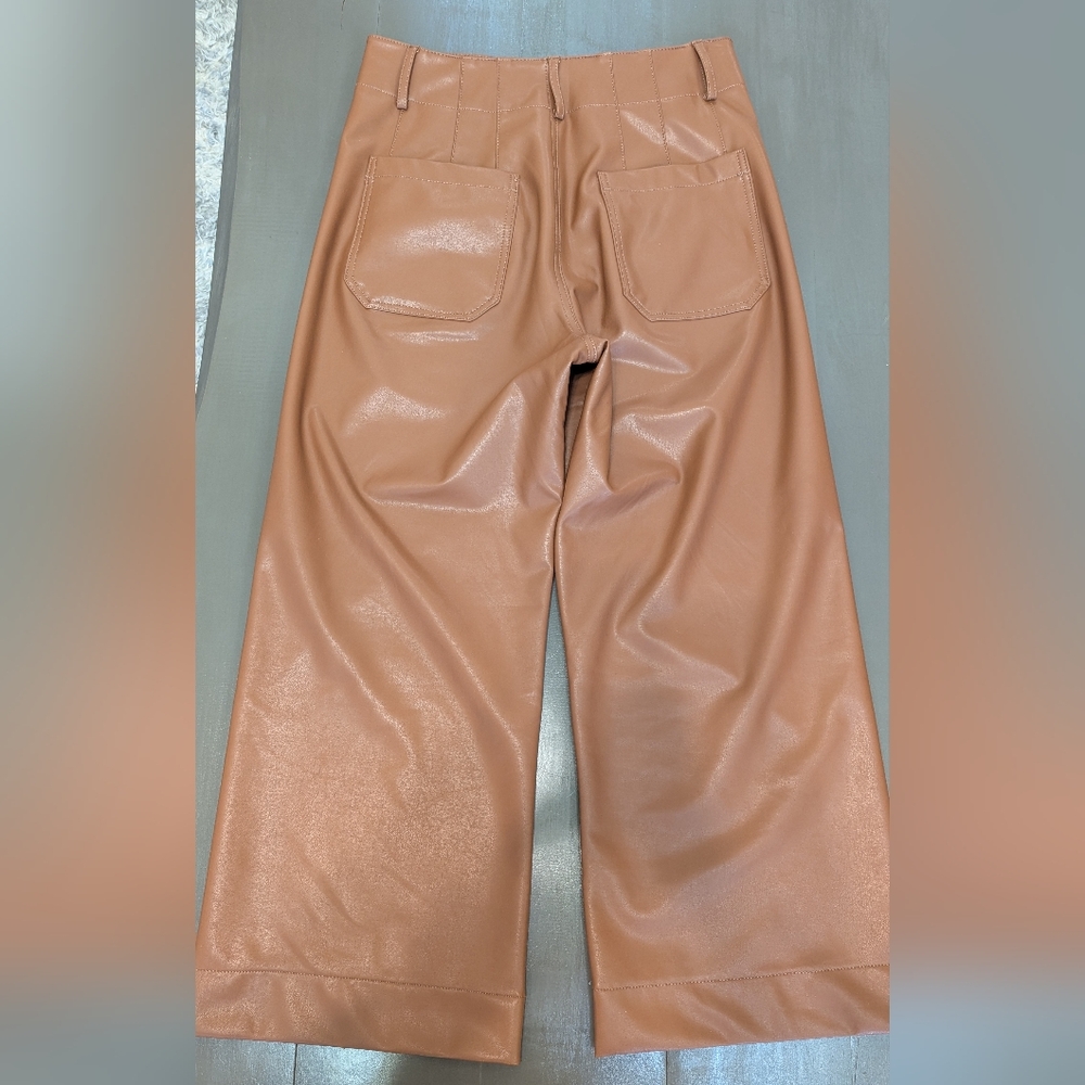 Anthropologie Maeve The Colette Faux leather pants Size 30 - Picture 6 of 9